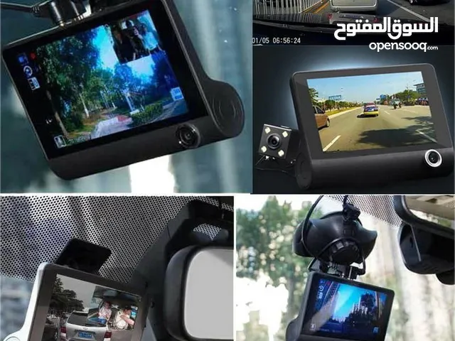 كاميرا سيارة 3 ب 1  مسجل فيديو للسيارة 4 انش فل اتش دي 1080 بي 3 عدسات بزاوية واسعة 170 درجة، مسجل ف