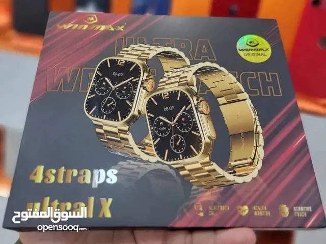 ساعة لمس ذهبية رائعه باربعه احزمه وبمميزات رهيبه