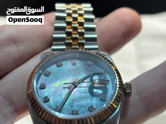 ساعة رولكس ديت جست 31 – لون ثنائي فاخر + مينا لؤلؤي – جودة عالي جدا