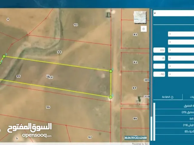 أرض مفروزة للبيع من أراضي المفرق-الحرش للبيع بسعر مغري