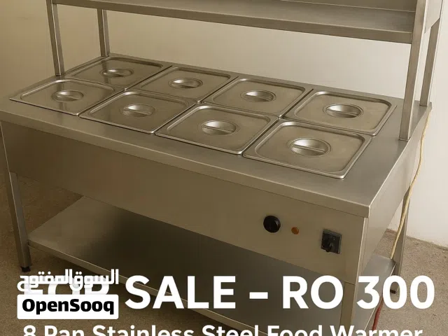 8 pan stainless steel food warmer