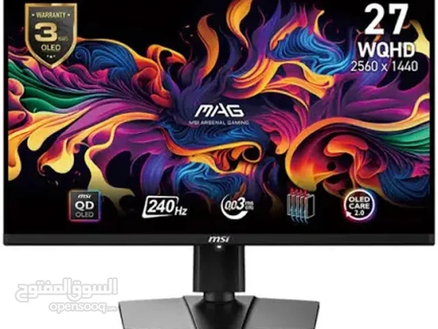 MSI MAG 271QPX E2 27-inch WQHD QD-OLED 240Hz 0.03ms Gaming Monitor