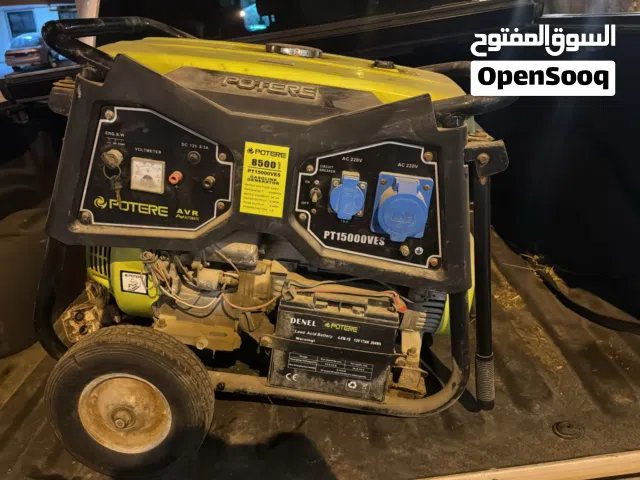 جنريتر POTERE 8500 Watt سلف ومشبل بحاله ممتازة جدا استخدام بسيط عده ايام وتم التخزين سعر الشراء 370