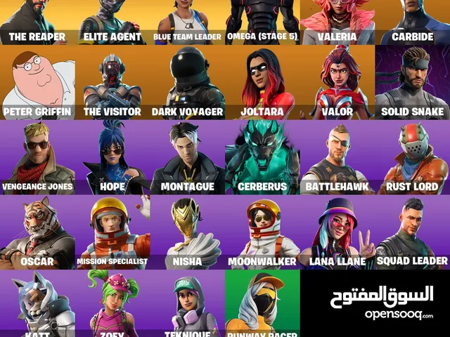 حساب فورت نايت أساسي السيزون الثالث كامل مع اوميقا ماكس ستايل