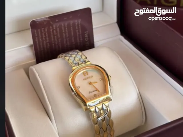 ساعة Aigner نسائية مكس قولد وسلفر