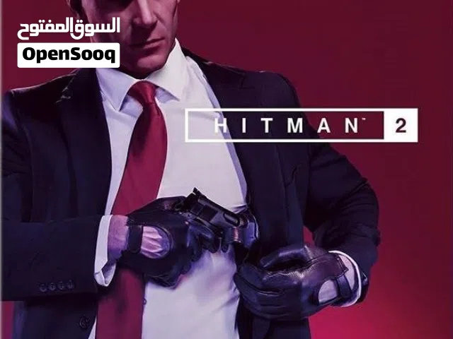لعبة hitman 2 نسخة بلايستيشن 4 مع علبتها و مستلزماتها