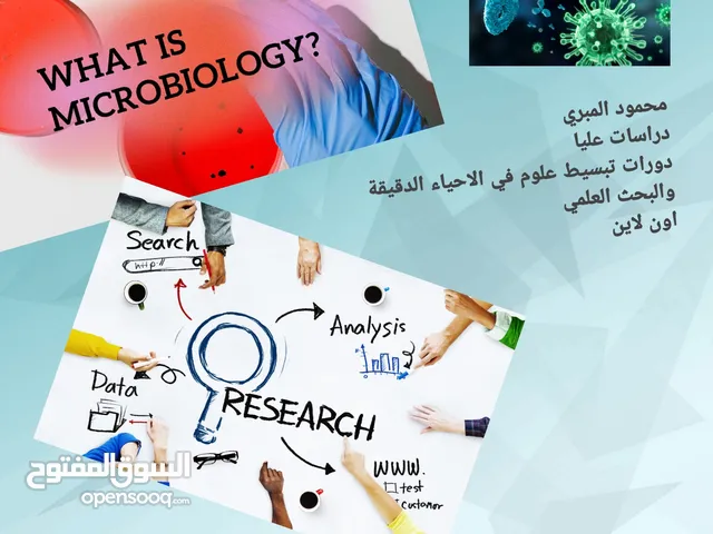دروس تبسيط علوم في الميكروبيولجي لطلبة الكليات والمعاهد العامة والخاصة طب صيدلة علوم