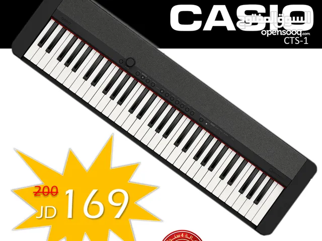اورغ كاسيو Casio CT-S1 BK اسود مكفول 4 سنوات من دكان بيانو الوكيل لكاسيو موسيقى في الاردن