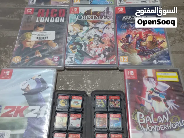 العاب نينتندو سويتش وملحقات اخرى بحاله ممتازه