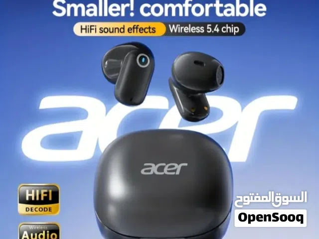 Acer Wireless Earbuds – HiFi Sound  Bluetooth 5.4  Ultra Compact  Touch Control