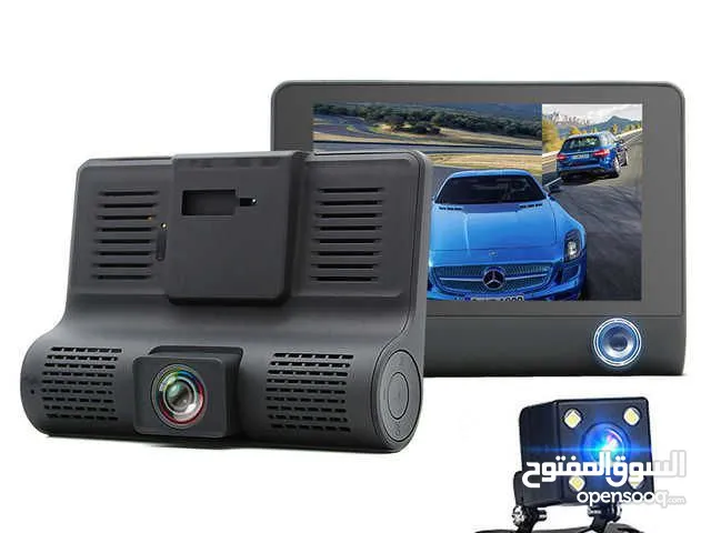 كاميرا سيارة أمامية وخلفية وداخليه 3×1 VIDEO CAR DVR FULL HD 1080P  شاشة لمس حجم 4 بوصة HD