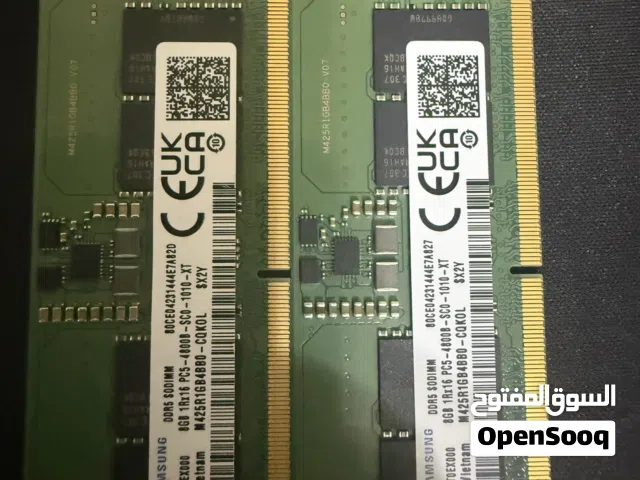 Ram ddr5 4800 16gp 2x8 Samsung like new