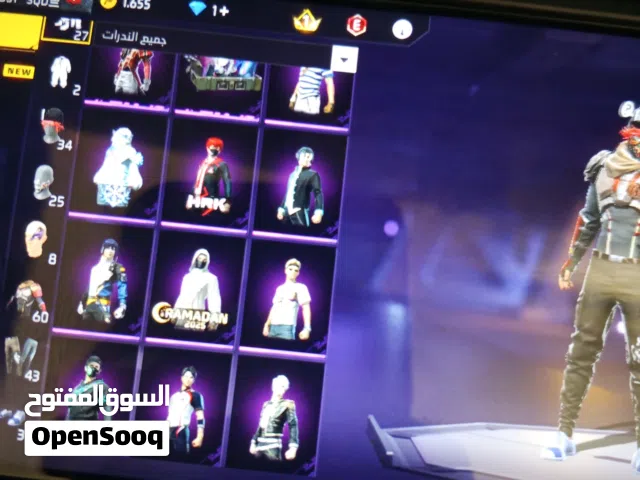 Free Fire Accounts and Characters for Sale in Ajloun