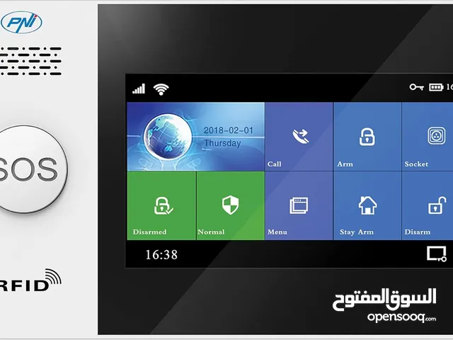 بي ان اي نظام إنذار لاسلكي HS650 واي فاي جي اس ام 4G من سيف هاوس، مع شاشة تعمل باللمس، يدعم 100 منطق