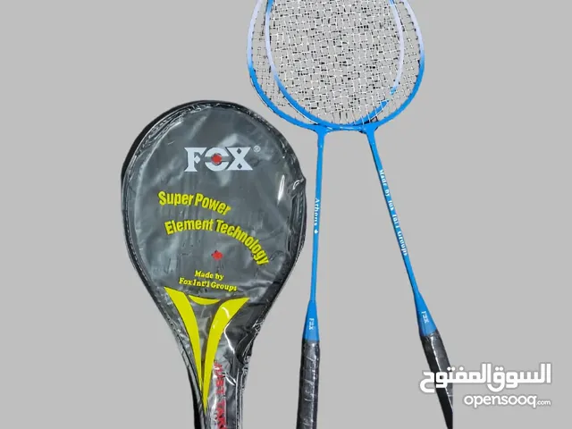 طقم مضارب ريشة فوكس عدد 2 شنطة شفافة