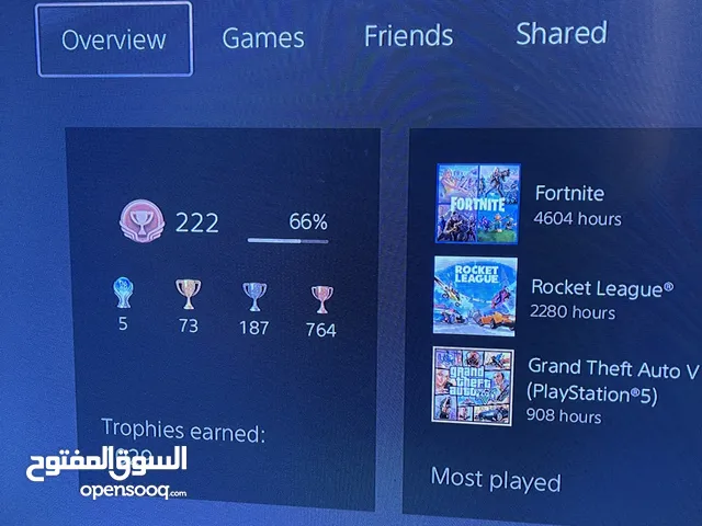 للبيع حساب بلايستيشن مميز