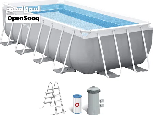 بركة سباحة انتكس عائلية مقاس 4*2*1 متر مع سلم وفلتر