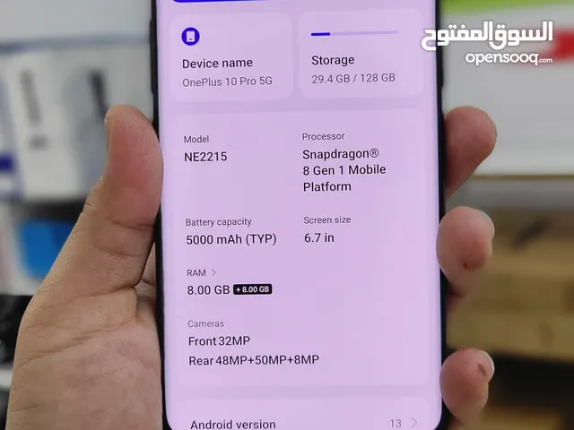OnePlus 10 Pro 5G Android 8+8 GB Ram 128 GB Storage