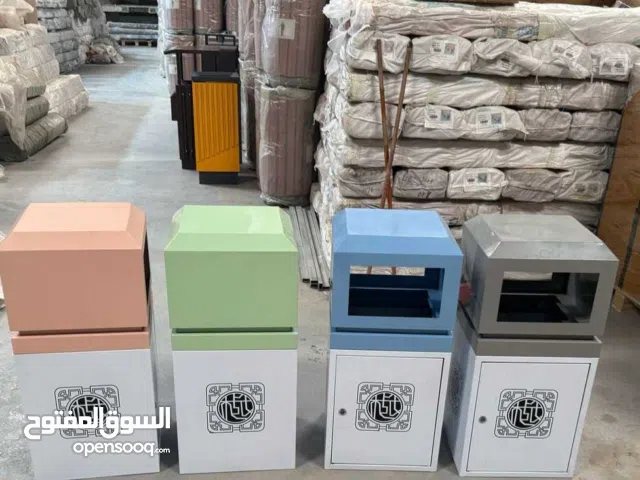 سلات نفايات ستيل مجلفن للحدائق العامة والخاصة للبلديات والجهات الحكومية والموالات التجارية