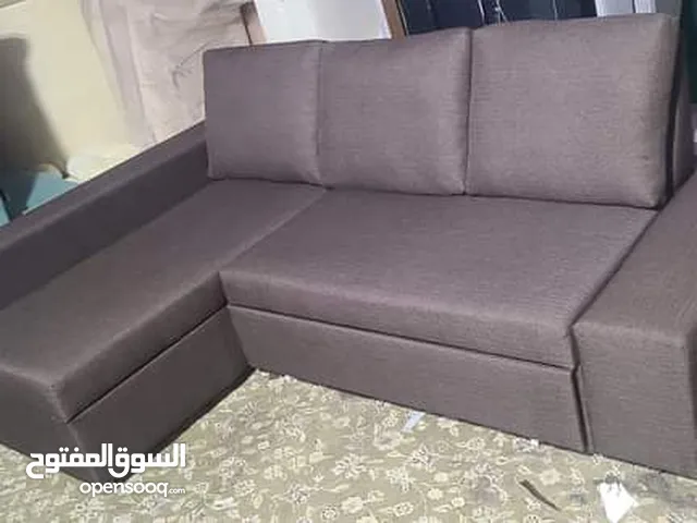 L shape sofa com bed with storage