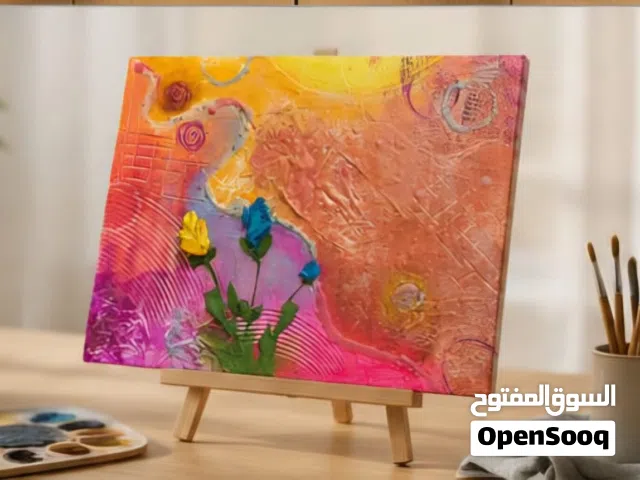 Vivid Dimension – Original Mixed Media Abstract where earthy meets vibrant. Elevate your space with