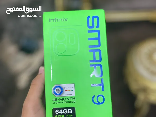 تلفون انفنكس سمارت9 ولا خشط الجهاز استخدام جيد جدا 64GB 6RAM لون مميز 120HZ السعر (50)قابل للتفاوض