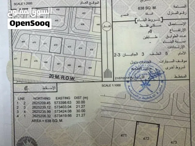 للبيع ارض سكنيه فالسوادي شمال ولايه بركاء انا المالك