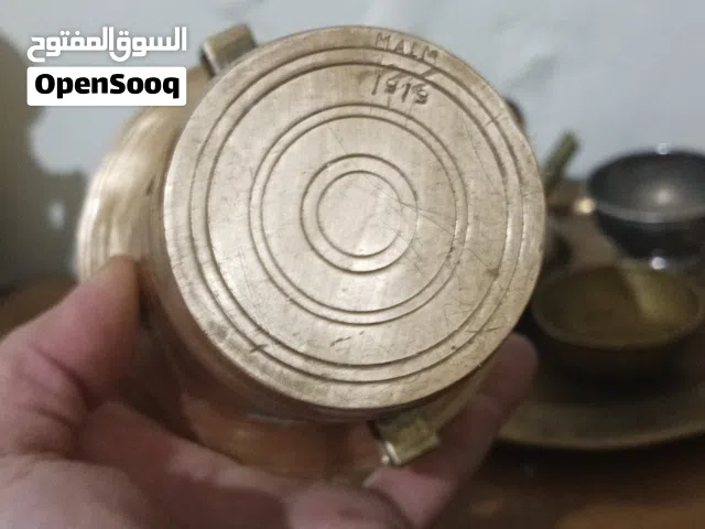 هاون نحاس احمر صغير بولندي مختوم تاريخ واسم المصنع 1919