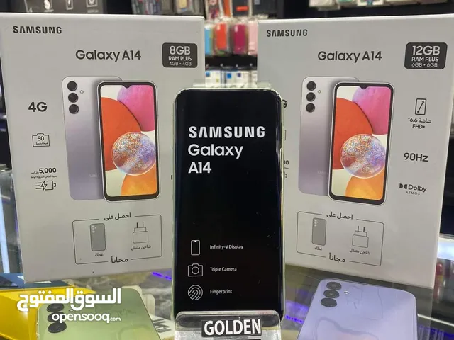جهاز وكالة Samsung A14 رام 8 جيجا 128 أغراضة والكرتونه الأصلية مع بكج الاصلي متوفر توصيل