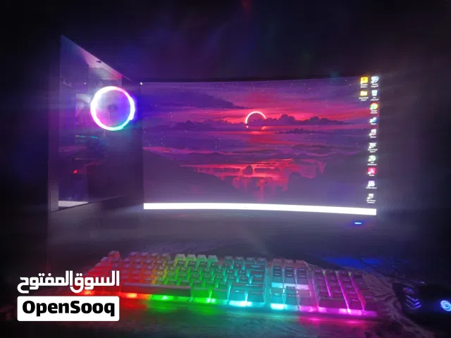 تجميعة قيمنق متكاملة PC مع شاشة وملحقاتها للبيع جاهز للعب)