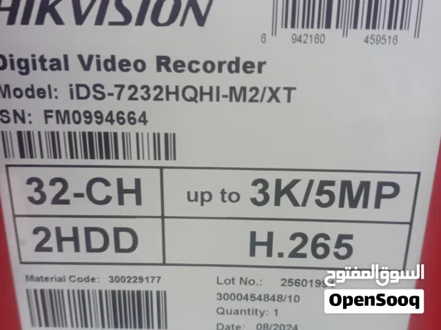 جهاز  هايك فيجن hikvisin/5mg/ 3k/ 32 ch يتسع لهاردسكين جديد بالكرتونه الجهاز اصدار 2026
