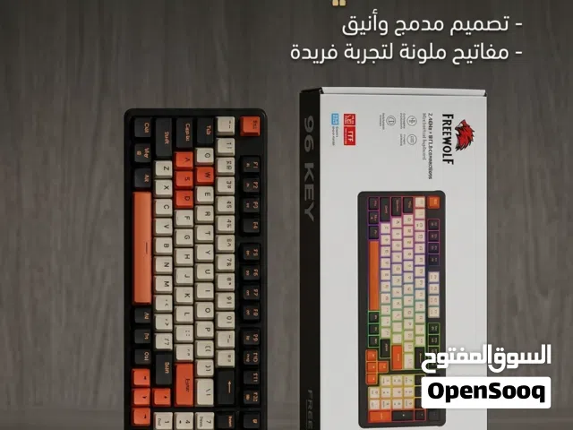 الكيبورد الميكانيكي المميز FREEWOLF (96 مفتاحاً) الموضح في الصورة