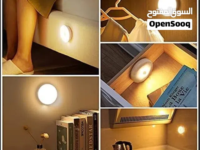 مصباح اضاءة ليلي LED مع مستشعر للحركه قابل لاعادة الشحن بالUSB