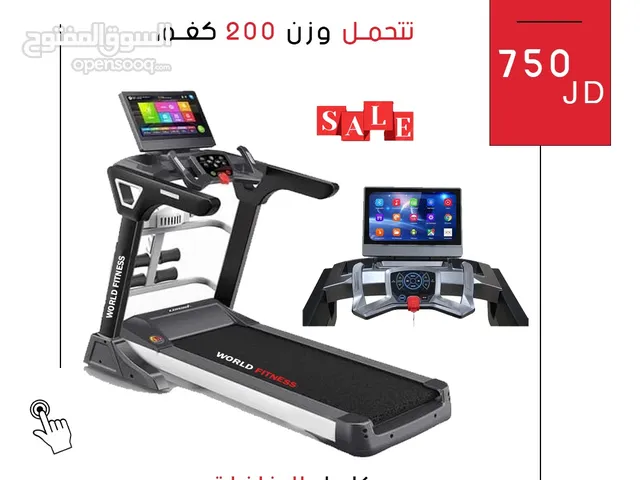 جهاز ركض أصلي مع شاشة تلفزيون أندرويد ذكية  ترفيه وتمارين كارديو متكاملة في المنزل