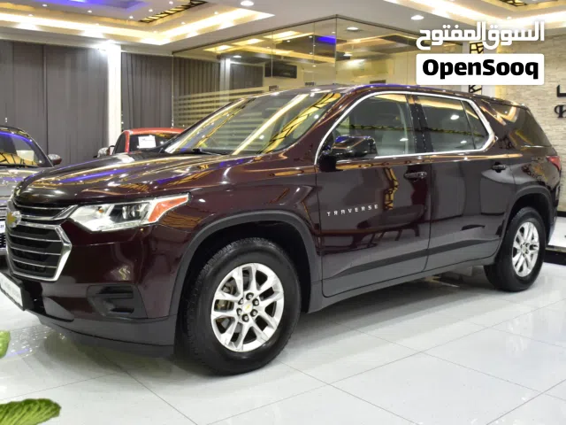 Chevrolet Traverse ( 2018 Model ) in Maroon Color GCC Specs
