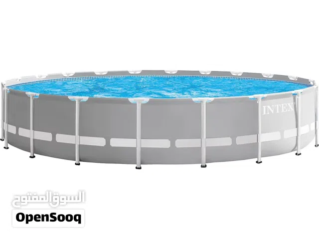 بركة سباحة ماركة انتكس العالمية للعيلة   مقاس 6.10 متر ارتفاع 1.32 متر
