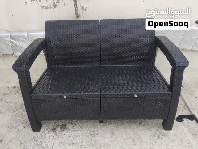 طقم كنب بلاستيك للحدائق  وعجله هوائيه