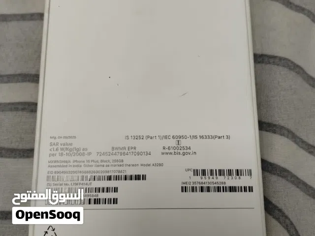 IPHONE 16 PLUS 256 GB SAME LIKE NEW