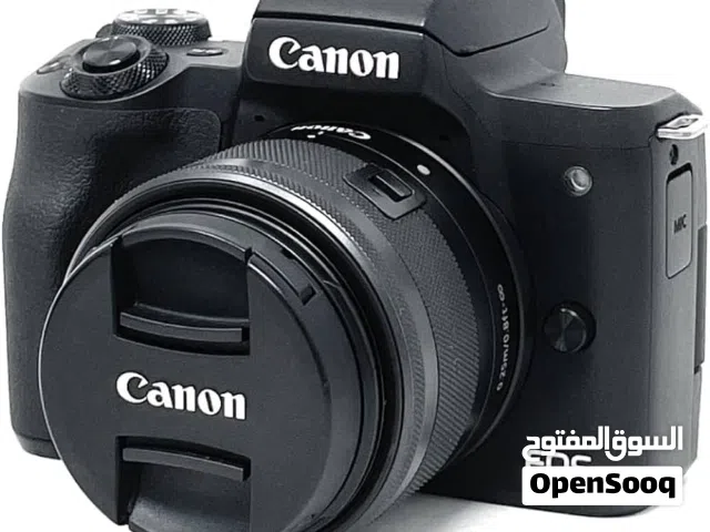 Canon M50 Mark II Camera Bundle + kit Lenses + addional leather camera case + Compact Microphone