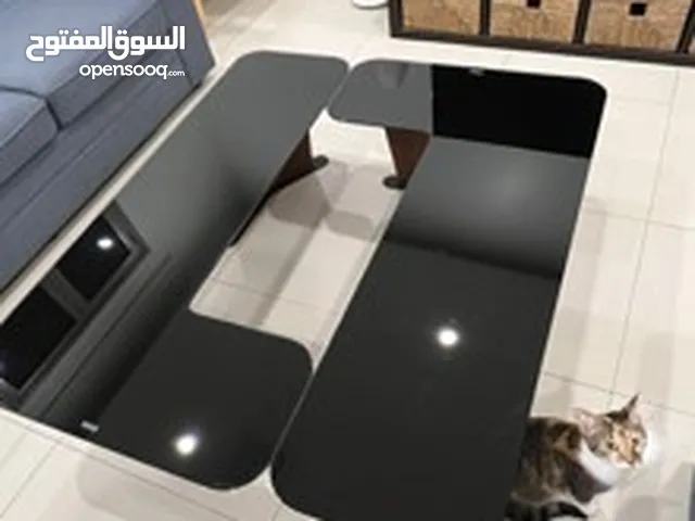 Jet Black glass-topped Coffee Table (Safat Home)