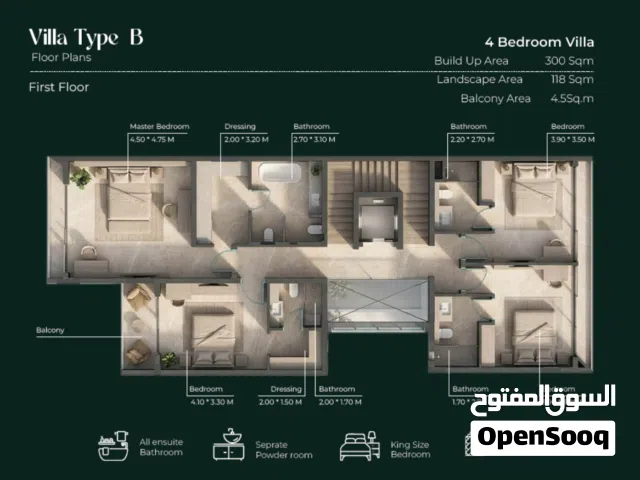 195 m2 4 Bedrooms Villa for Sale in Muscat Qurm
