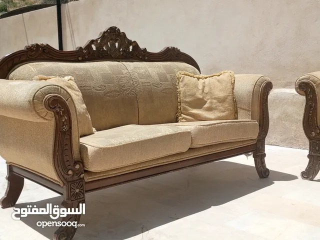 طقم كنب 7 مقاعد خشب