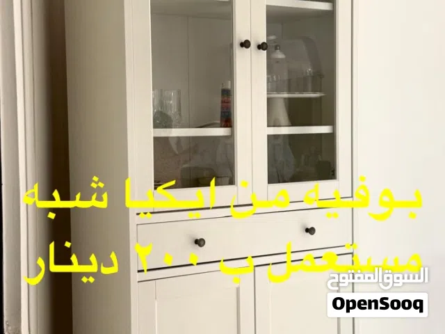 بوفيه ابيض من ايكيا شبه مستعمل
