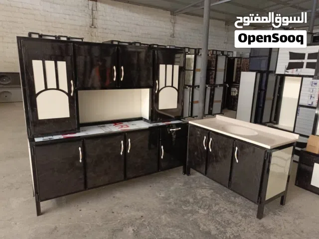 كاونتر المنيوم قياس مترين مع سنك مرمر متر وعشرين
