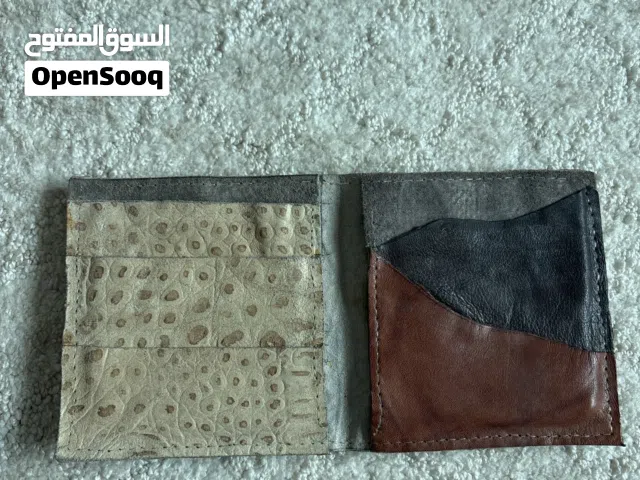 XL White leather wallet