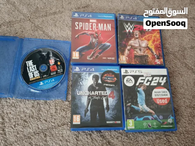 للبيع او البدل  فيفا ب13  سبيدرمان ب 13  انشارتد ب 10  مصارعه ب 10  ذا لاست افاس ب 10  ا تحت غلط وصف