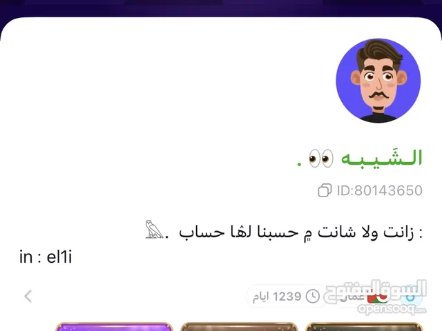 Social Media Accounts and Characters for Sale in Al Batinah