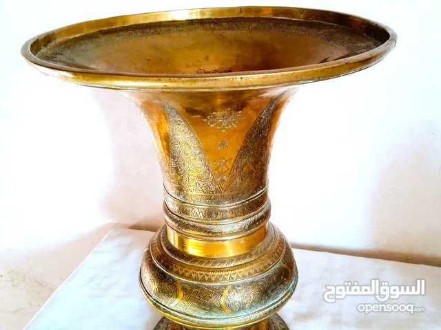 فاز أنتيك من النحاس الأصفر الفاسي الحر للديكور