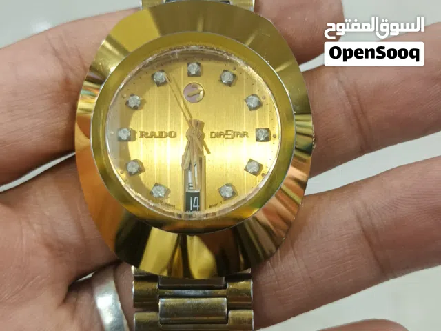 رادو رجالي تومتيك ذهبي مستعمل نضيف جدا