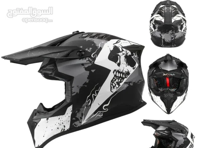 خوذة دراجات نارية  / أوف رود (Motocross / Enduro) مكتوب عليها DOT FMVSS No.218 Certified  هذا يعني